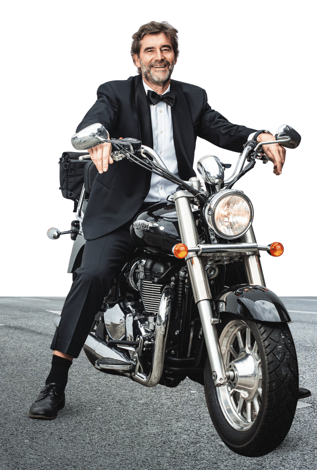Mark on Motorbike - leadership road